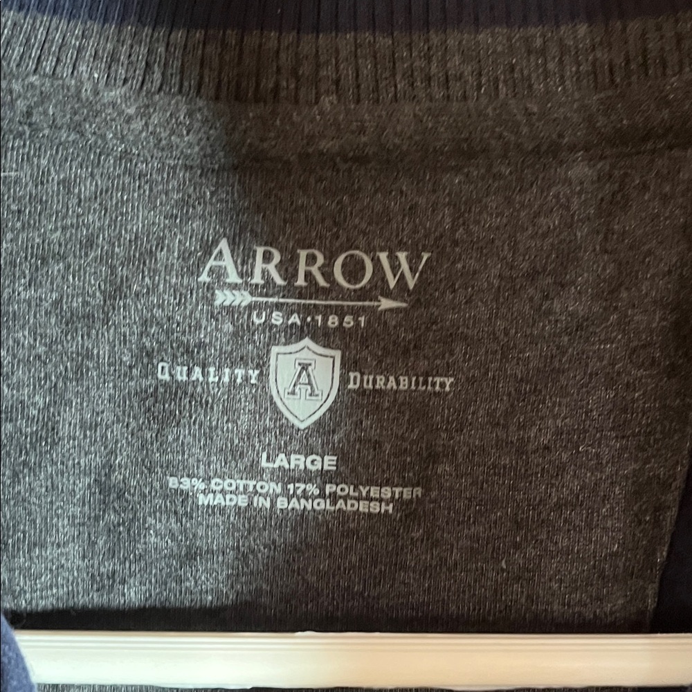 Arrow Men's Navy Zip-Up Sweater - Picture 2 of 4